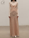 BASERANGE Linen Didin Sling Dress Portugal BAS-DRDY-LI-SU25-STILL BROWN (DRDY-SL-000)